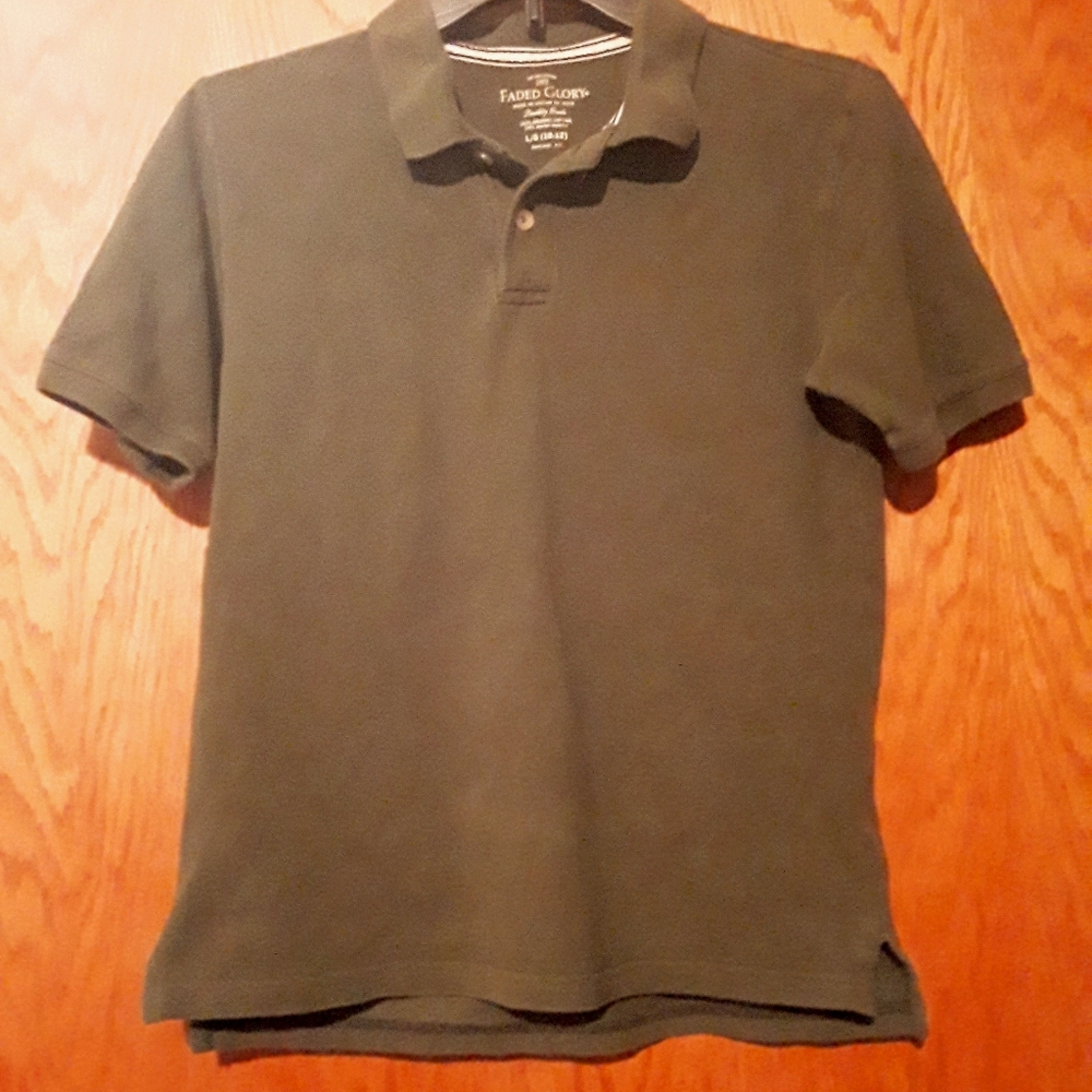 Faded Glory Boys Polo Shirt Large